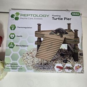 Reptology Floating Turtle Pier. Reptile Habitat Decoration